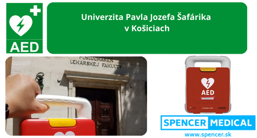 AED Defibrilátor  Univerzita Pavla Jozefa Šafárika  v Košiciach